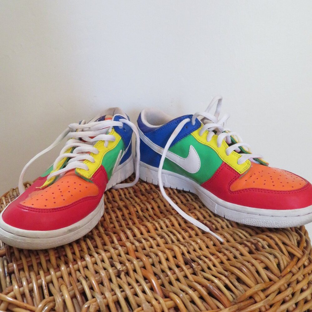 Nike | Youth Size 5.5 | 2008 Y2K Dunk Low Rainbow GS Shoes Sneakers Rare